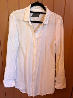 Crisp White Button Down Dress